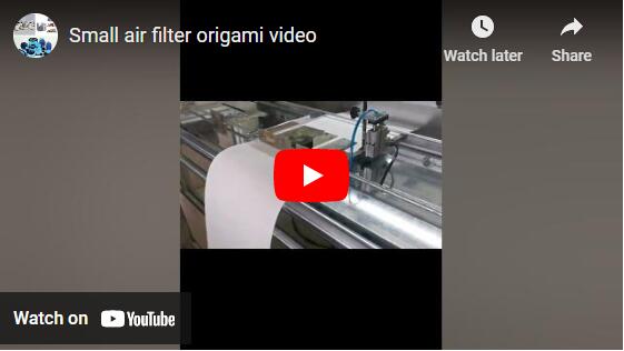 فيديو اوريغامي فلتر الهواء الصغير